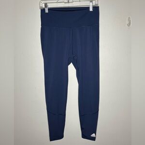 Adidas Women’s Navy High-Rise Aeroready  Leggings Size L